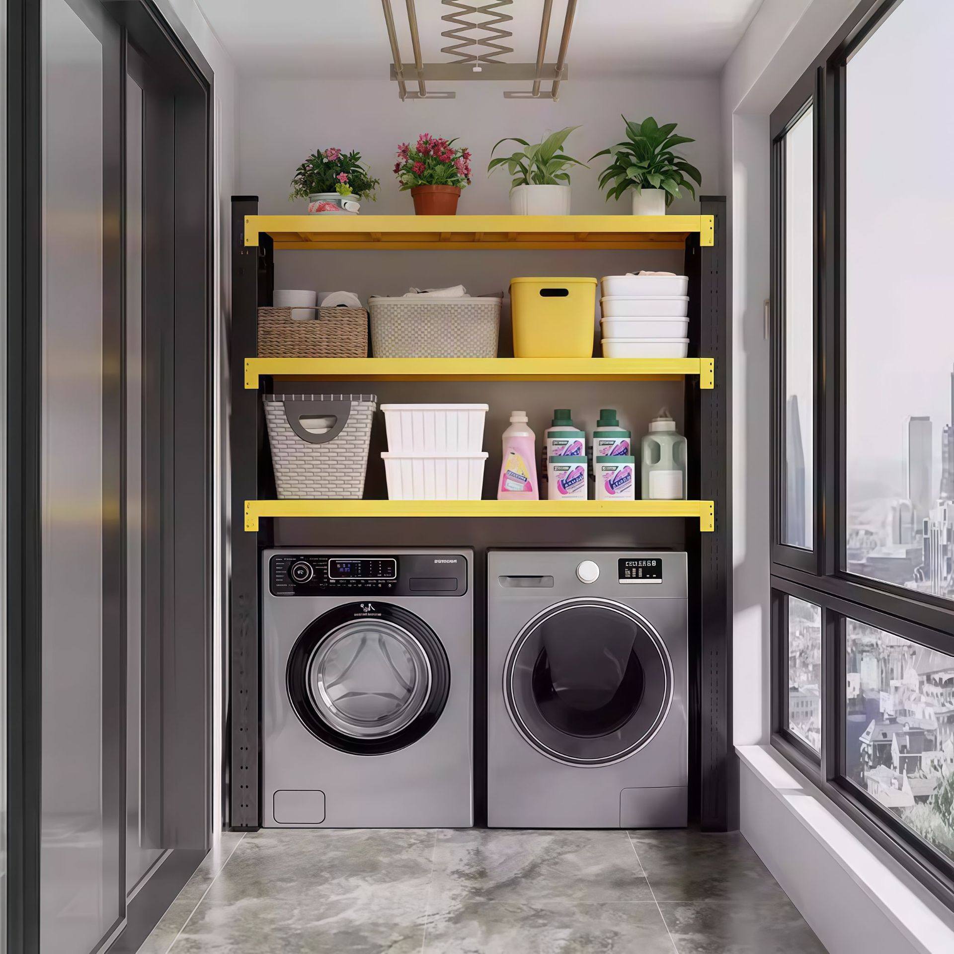 货架下空式洗衣机上方多层置架子客厅阳台储物加高脚行李箱收纳架,生活电器,电话配件,淘宝优惠券,粉丝福利购,淘宝优惠卷