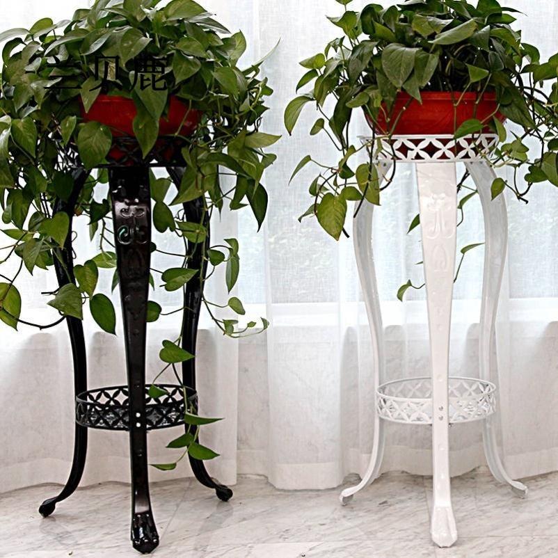 室内多层欧式架子绿萝花盆吊兰花架阳台铁艺落地式卧室客厅多肉