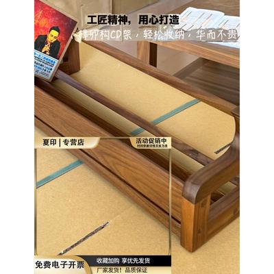 黑胡桃木实木CD架贵族爵士桌面碟片摆放收纳坐卡带怀旧唱片收藏架