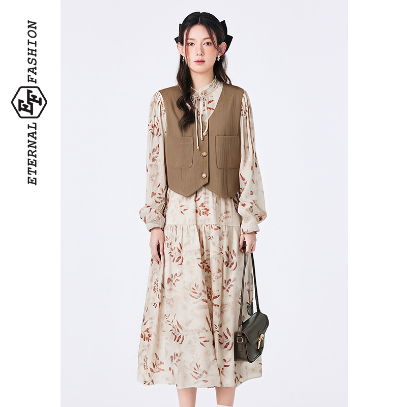 秋季新款宽松通勤文艺套装