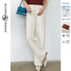 百搭牛仔裤 高腰通勤长裤 女春秋新款 EF休闲宽松简约直筒裤