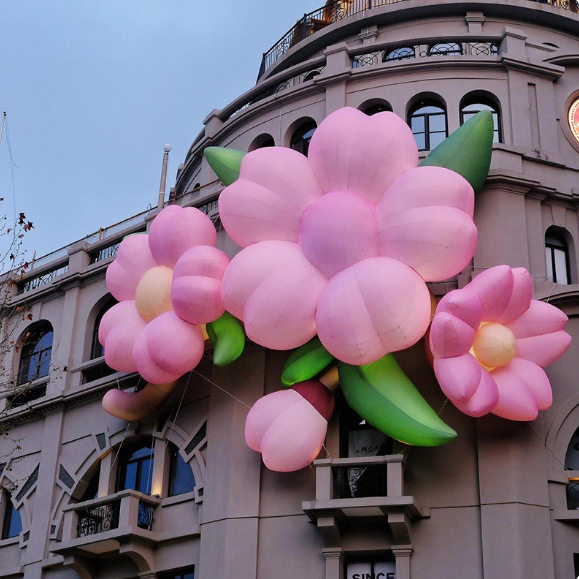 大型充气发光樱花气模有钱花朵气膜悬挂抱柱卡通户外美陈装饰气球,节庆用品/礼品,充气气模,淘宝优惠券,粉丝福利购,淘宝优惠卷