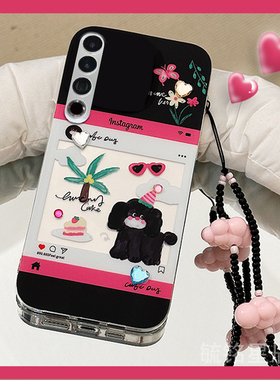 适用魅族22手机壳21pro新款20classic涂鸦16x黑色21note小狗20infinity可爱16thplus手挂绳22mini腕带16s硅胶