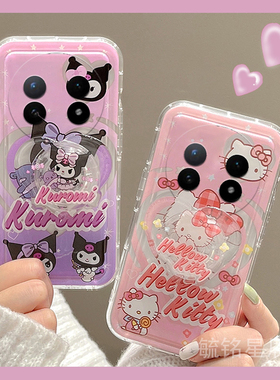 适用vivoxfold5翻盖手机壳xfold5pro折叠屏xfold3新款xfold3pro折叠xfold2紫色xflip库洛米xfold＋hellokitty