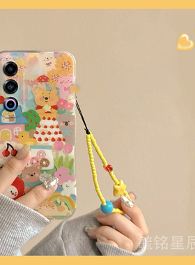 新款涂鸦维尼熊KT猫适用魅族21Note手机壳20pro透明18硅胶21infinity无界版挂绳16thPlus防摔17小众21/16/X/s
