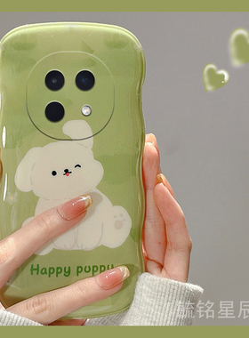 适用oppok12手机壳a3pro新款a5活力版a2芥末绿色a1可爱a97小狗k7x透明a93s硅胶的a72狗狗a11s趣味a9创意全包