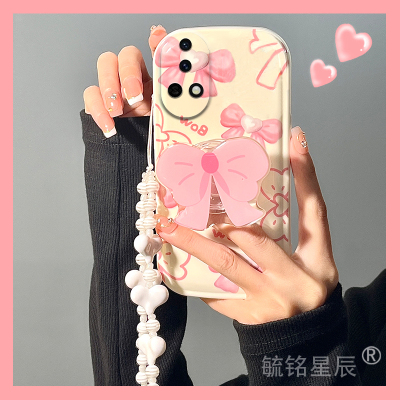 新款粉色蝴蝶结适用华为nova13手机壳13pro硅胶12活力版12ultra小众11se带支架的10爱心9链条8防摔ins风气垫7