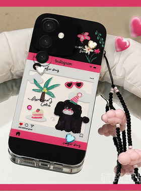 适用三星zflip7手机壳W26/ZTriFold/w25/zflip6翻盖zflip5折叠屏4新款3涂鸦zfold7/6黑色2小狗w24flip折叠款