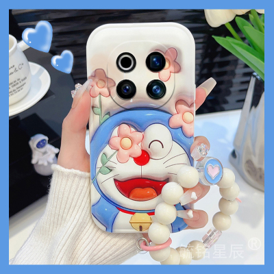 新款花朵哆啦A梦3d立体感适用华为荣耀magic7手机壳x60pro蓝胖子magic6pro带链条的magic5防摔x60i+可爱x50gt
