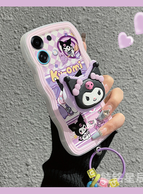 适用oppok13turbo手机壳k11新款k12s紫色k12库洛米k12x波浪边k10pro透明k10x带支架k9s硅胶k7x可爱k5吊坠挂件