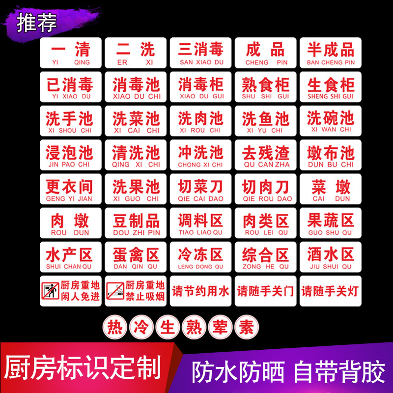洗手池卫生检查熟食柜厨房管理