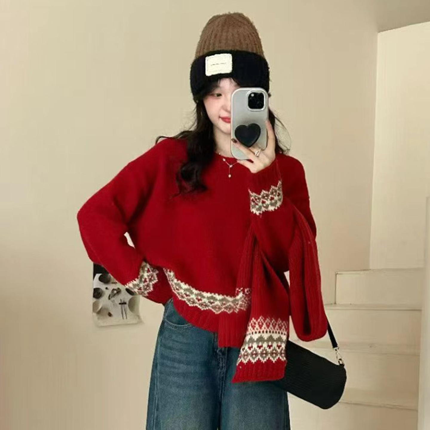 设计感小众巨好看软糯韩系毛衣潮