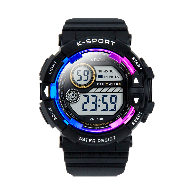 2025新款儿童手表男款初中学生高中只看时间男童运动多功能电子表