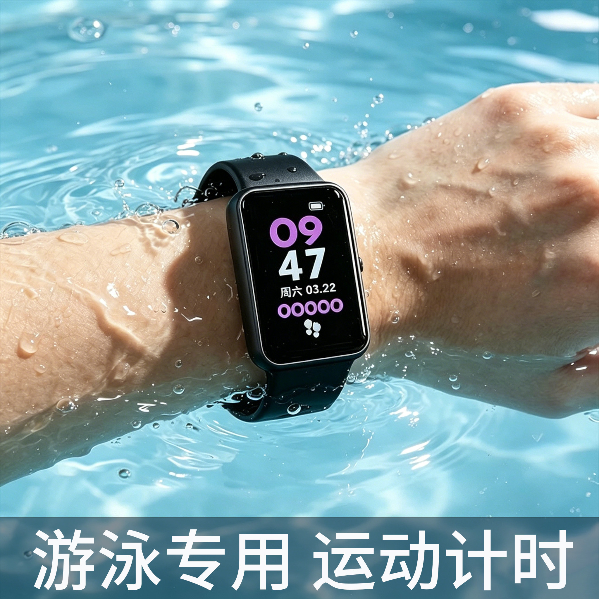 2026新款青少年游泳专用手表初高中防水学生机械高级感运动电子表