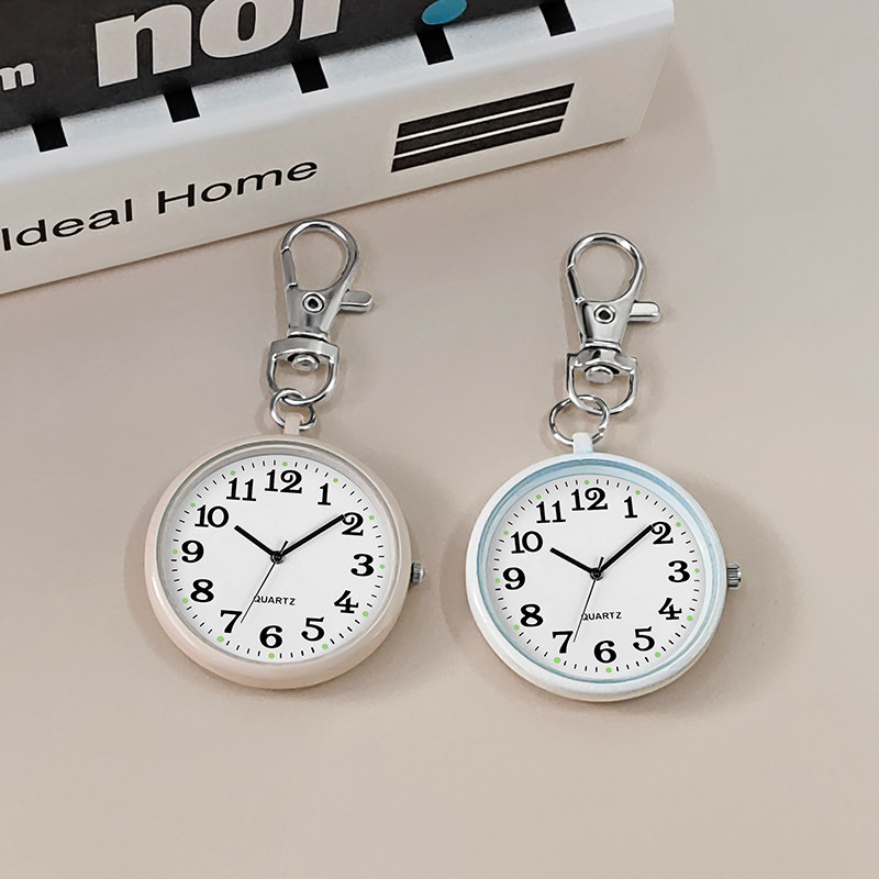 公务员考试专用手表男女同款静音钥匙扣学生国考中考高考小表怀表