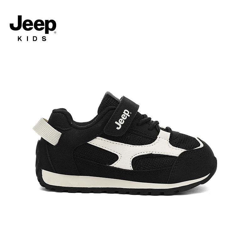 Jeep男童阿甘鞋透气网面运动鞋子