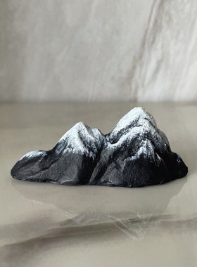 创意玻璃钢假山摆件鱼缸造景客厅玄关办公室茶宠禅意装饰品摆件