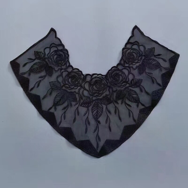 手工缝制款防走光假领子前襟领花装饰花边领前面领子服装辅料配件