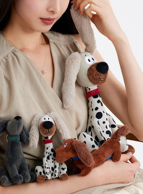 【潦草小狗】玩偶/真皮流苏挂件 绒毛丰盈轻柔 百搭包挂钥匙扣