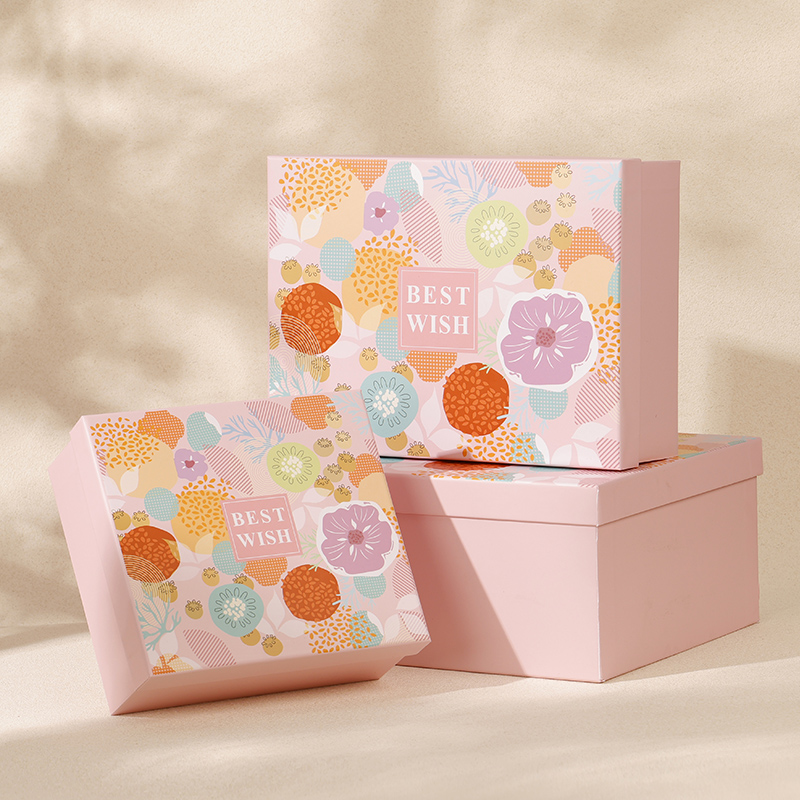 生日礼盒空盒子高级卡通礼物盒满月伴手礼盒儿童节礼品包装盒手提