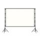 快速折叠投影机幕布60 180寸正背投金属抗光软幕户外移动可定制