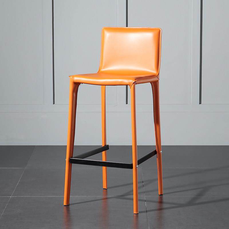 马鞍皮吧台椅子北欧现代家用咖啡角网红小酒馆高脚凳靠背高脚餐椅,住宅家具,家用高脚椅,淘宝优惠券,粉丝福利购,淘宝优惠卷