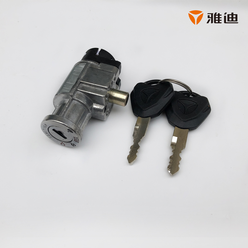 雅迪电动车原装车锁折叠车f3 v3 飞羽锂电车电池盒锁电源开关锁