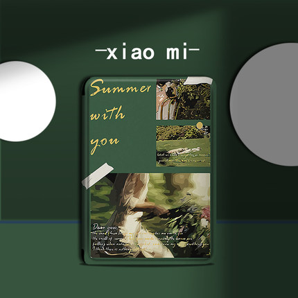 适用于小米多看电纸书保护套文艺油画小米6英寸电子书创意MiReader阅读器涂鸦休眠墨水屏全包防摔硅胶软壳潮