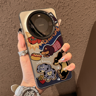 小众保护套 男女款 适用于华为mate60pro手机壳新款 高级感mate70硅胶外壳mete50拼接腊肠狗m40全包防摔70pro