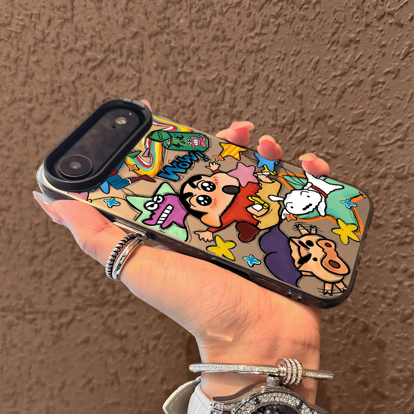 适用苹果17air手机壳新款小白蜡笔小新iphone18pro超薄17promax高级16pm保护套15简约14好看13防摔12可爱11女