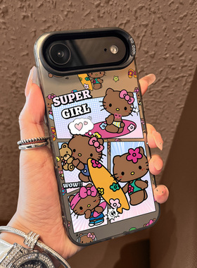 适用苹果17air手机壳新款hellokitty猫iphone17promax可爱17pro高级感16全包15防摔14磨砂13小众12超薄11女款