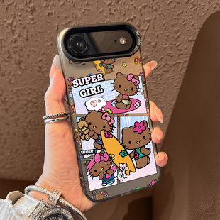 适用苹果17air手机壳新款hellokitty猫iphone17promax可爱17pro高级感16全包15防摔14磨砂13小众12超薄11女款