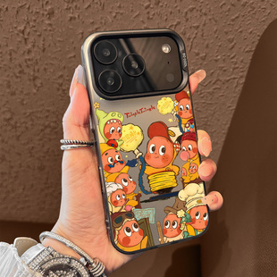 适用苹果17promax手机壳新款iphone17星星人17pro高级感16创意pm磨砂15渐变14pro硅胶13全包12防摔11小众女款