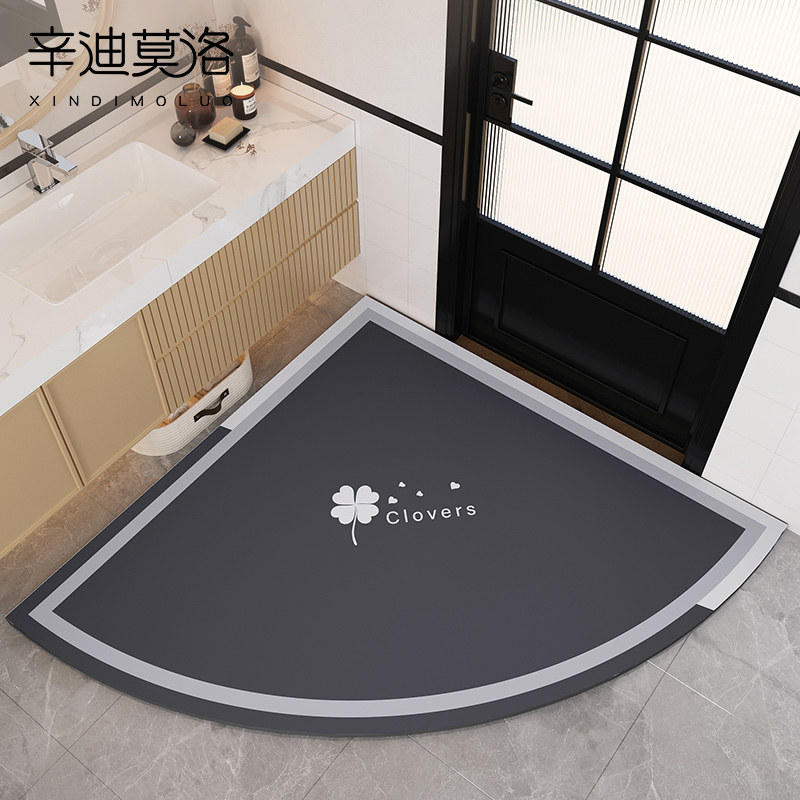 卫生间地垫家用门口硅藻泥吸水垫浴室防摔脚垫卫浴防水厕所防滑垫
