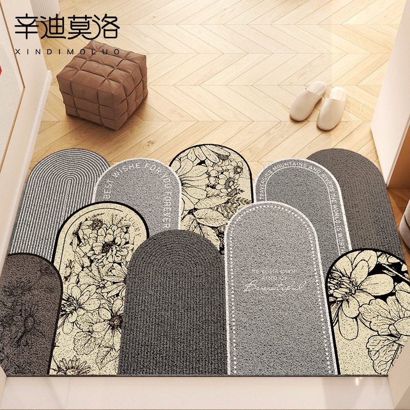 2024新款地垫入户门垫进门口家用玄关除尘丝圈脚垫可裁剪耐脏地毯,居家布艺,入户地垫,淘宝优惠券,粉丝福利购,淘宝优惠卷