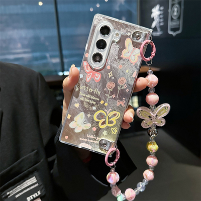 冰川彩蝴蝶翻盖折叠保护套
