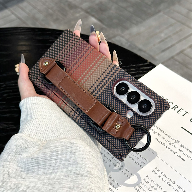 悦皇奢华水贴双中轴磁吸适用于三星zfold7折叠手机壳腕带zfold6全包防摔w26/w25翻盖zfold5斜挎挂绳fold4商务