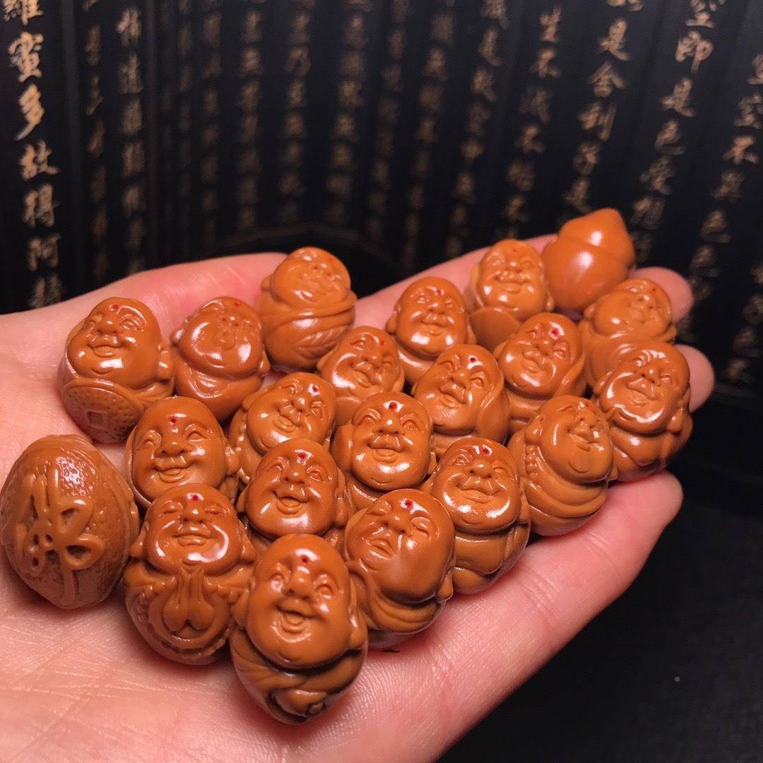 榄新款橄榄核手串现货老核文玩手串链手苏工雕长串橄核125油手串