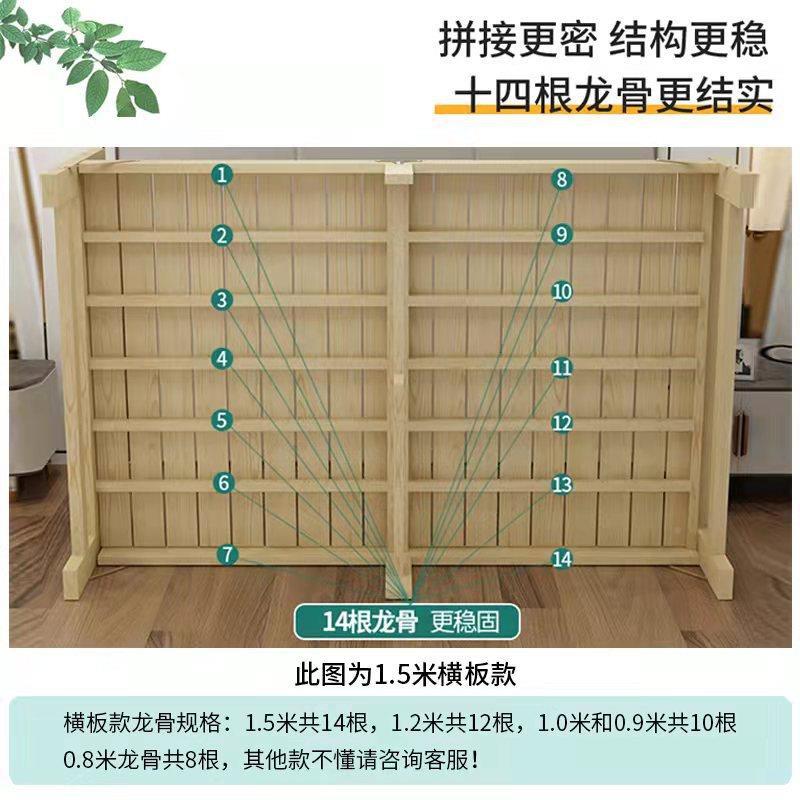 折床叠床51午单人家用简易实木1.2米1.5休米办公室经济型床双人小