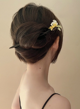 复古玉兔发簪古风簪子兔