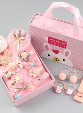 高端儿童发饰套装礼盒女