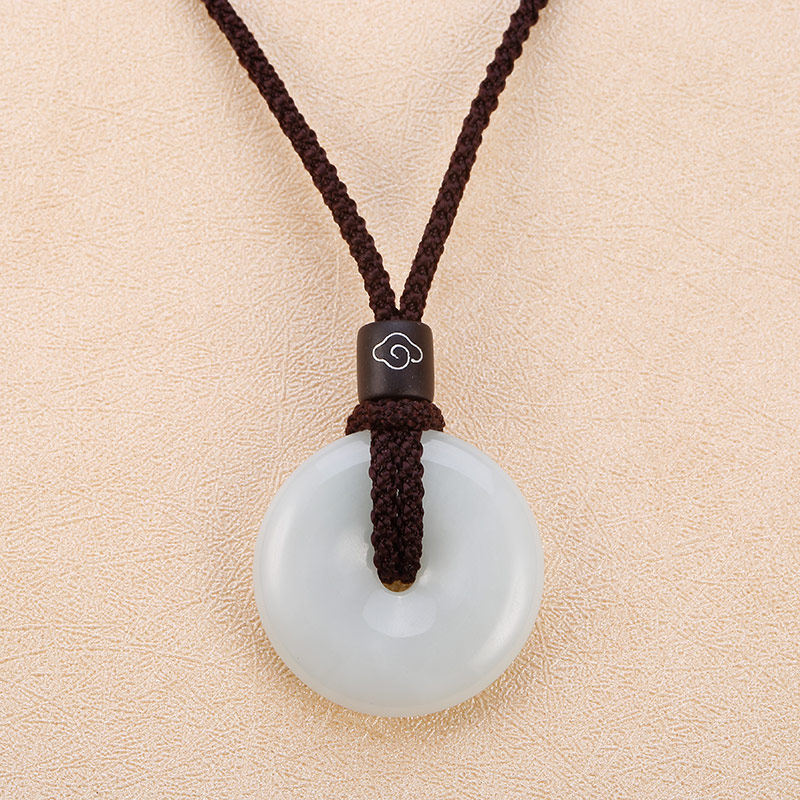 项链女款吊坠线简约挂玉坠的红绳子吊绳挂脖平安扣挂绳吊坠穿玉绳