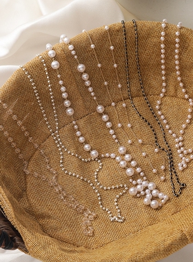 珍珠眼镜口罩挂绳神器项链