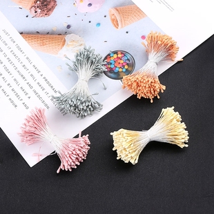 手工DIY韩版哑光花芯花心火柴头花蕊和风细工花蕊材料饰品配件