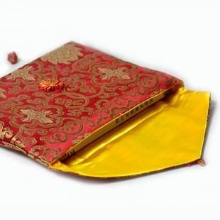 袋经布结缘加厚盖经藏式垫桌经书袋子袋裹经共曼扎布加大首饰袋布