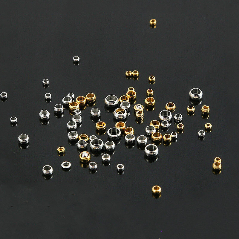 定位珠隔珠 diy手工材料尾珠挡珠固定项链手链钢丝鱼线结尾定位扣