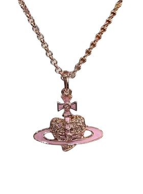 【全球购严选】VIVIENNE WESTWOOD 24年新款女士淡蓝色星球项链