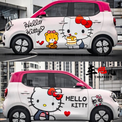Kitty猫防水车身贴纸宏光mini