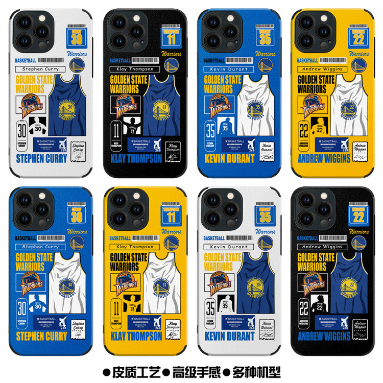 勇士队手机壳 库里30号14promax汤普森X90篮球ip11/12/13杜兰特mate40/50软壳P50维金斯K6