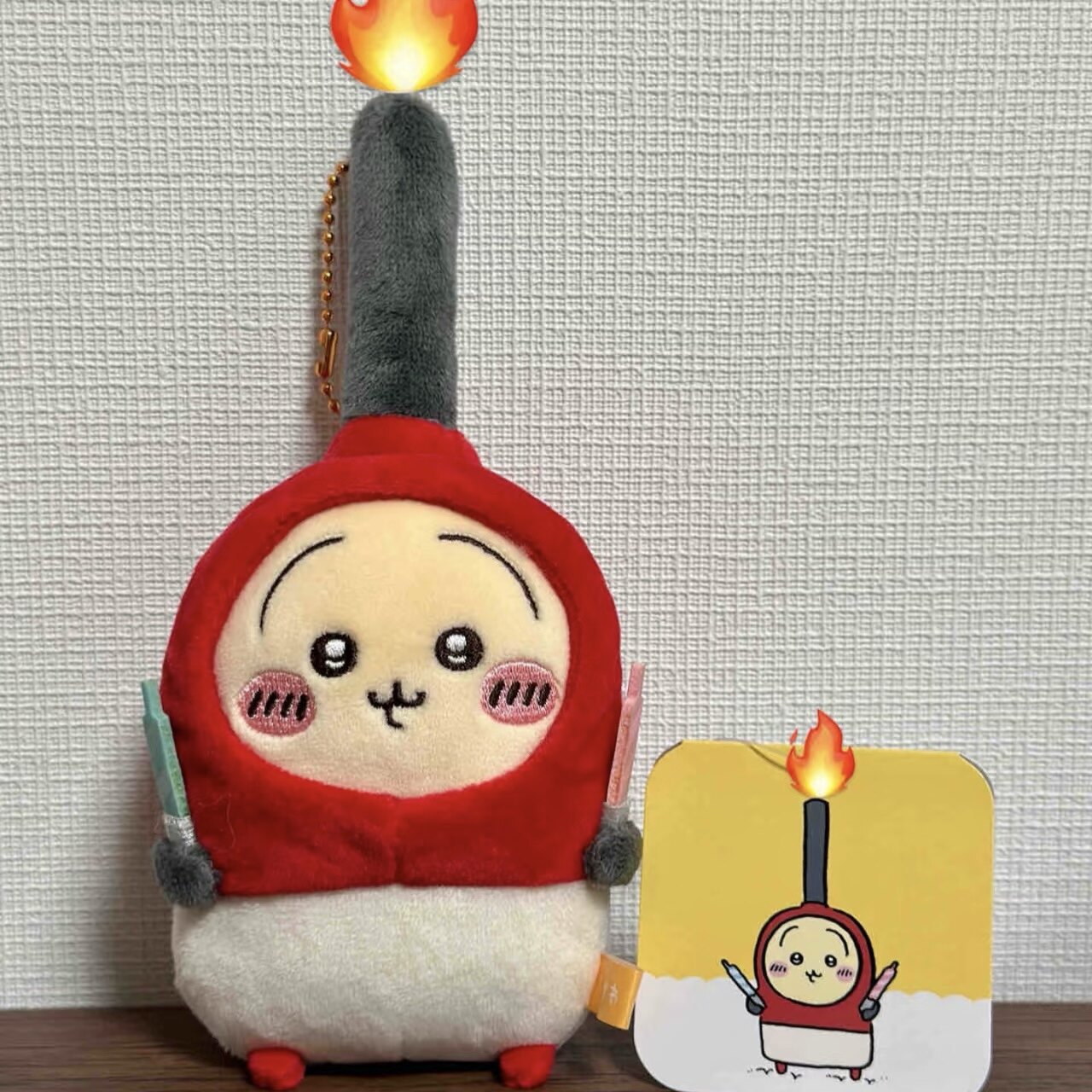 日本正版chiikawa生日奶油打火机蜡烛乌萨奇公仔小八鲤鱼旗包挂件